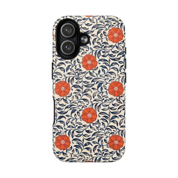 Flower Pattern- Tough iPhone MagSafe® Case