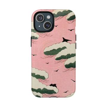 Pink sky illustration- Tough iPhone MagSafe® Case