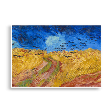 Wheatfield with Crows by Van Gogh- Premium Poster