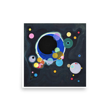 Several Circles by Wassily Kandinsky- Premium Poster
