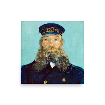 Portrait of Postman Roulin by Van Gogh- Premium Poster