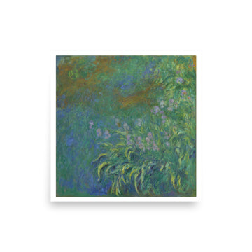 Irises 2 by Monet- Premium Poster