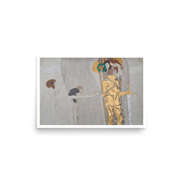 Beethoven Frieze, Panel 4 by Klimt- Premium Poster