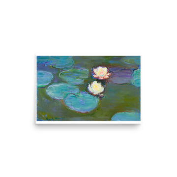 Water Lilies Detail by Monet- Premium Poster