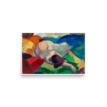 Woman Posing by Carl Newman- Premium Poster