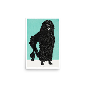 Poodle by Moriz Jung- Premium Poster