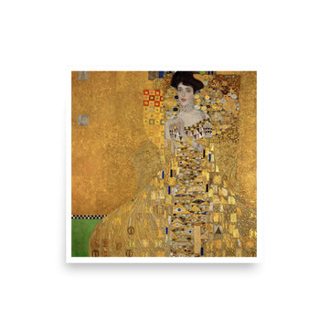 Portrait of Adele Bloch-Bauer I by Klimt- Premium Poster