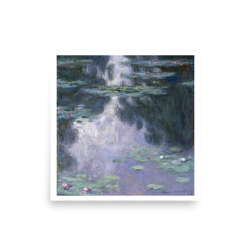 Water Lilies 1907 by Monet- Premium Poster