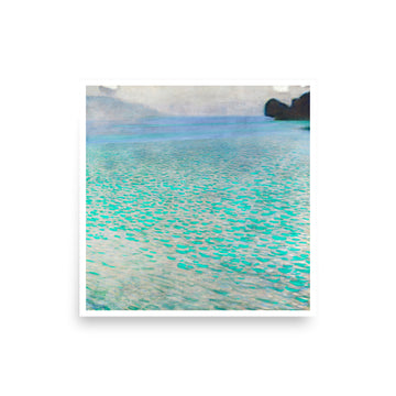 On Lake Attersee by Klimt- Premium Poster
