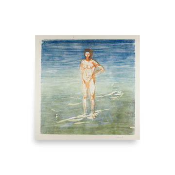 Bathing by Edvard Munch- Premium Poster