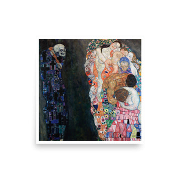 Death and Life by Klimt- Premium Poster