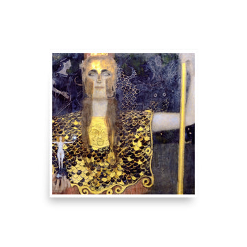 Pallas Athene by Klimt- Premium Poster