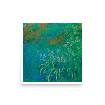 Irises by Monet- Premium Poster