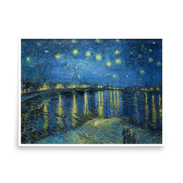 Starry Night Over the Rhone by Van Gogh- Premium Poster