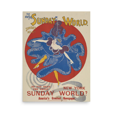 Sunday World- Vintage- Premium Poster