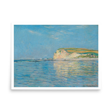 Low Tide at Pourville by Monet- Premium Poster