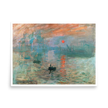 Impression, Sunrise by Monet- Premium Poster