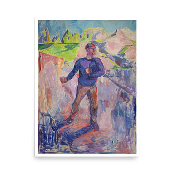 The Sower by Edvard Munch- Premium Poster