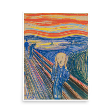 The Scream by Edvard Munch- Premium Poster
