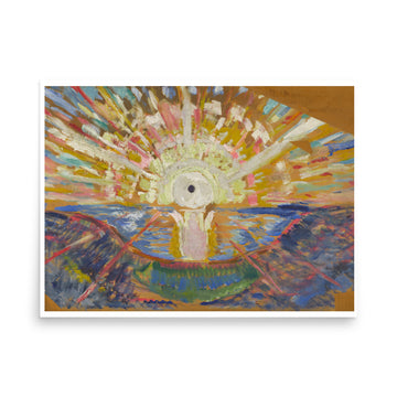 The Sun by Edvard Munch- Premium Poster