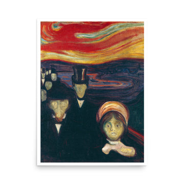 Anxiety by Edvard Munch- Premium Poster