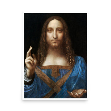 Salvator Mundi by Da Vinci- Premium Poster