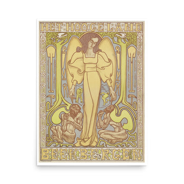 Vintage Woman Praying by Alfons Mucha- Premium Poster