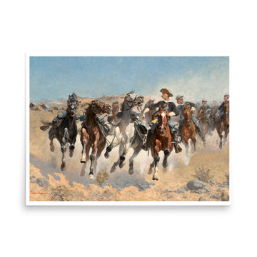 Troopers Moving the Led Horses von Frederic Remington - Premium Poster