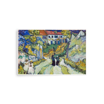 Stairway at Auvers by Van Gogh- Premium Poster