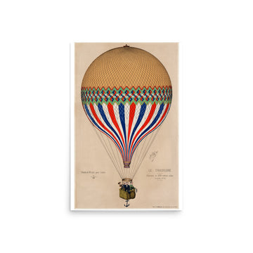 The Tricolor with a French flag- Premium Poster