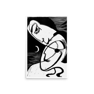 The Kiss by Ernst Ludwig Kirchner- Premium Poster