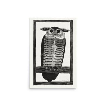 Horned Owl by Samuel Jessurun de Mesquita- Premium Poster