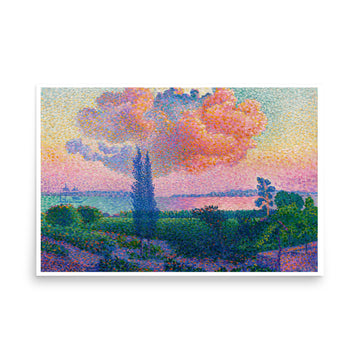 The Pink Cloud by Henri-Edmond Cross- Premium Poster
