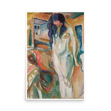 Model by the Wicker Chair by Edvard Munch- Premium Poster