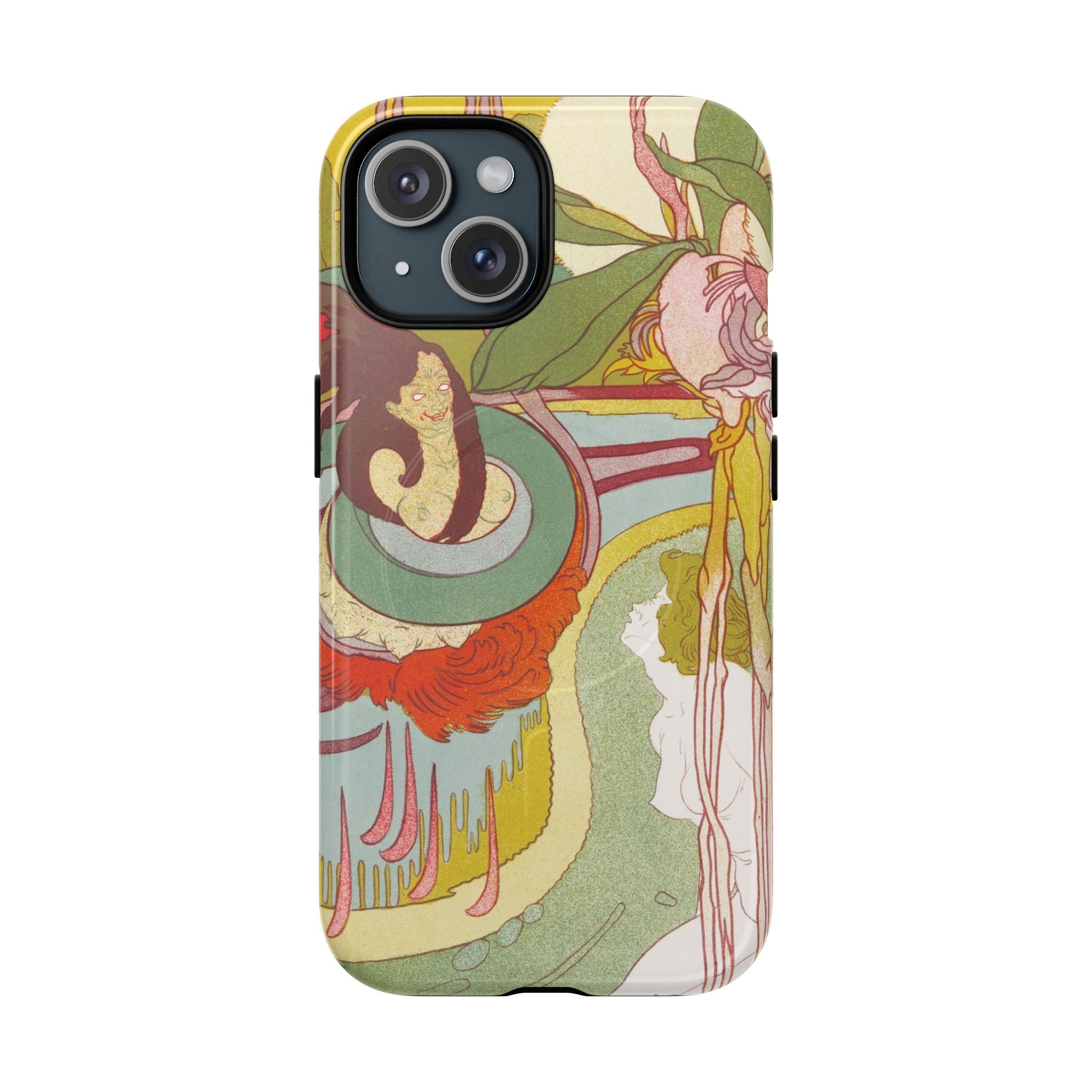 Woman has a vision in a garden- Tough iPhone MagSafe® Case