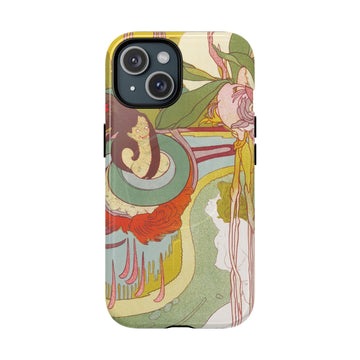 Woman has a vision in a garden- Tough iPhone MagSafe® Case