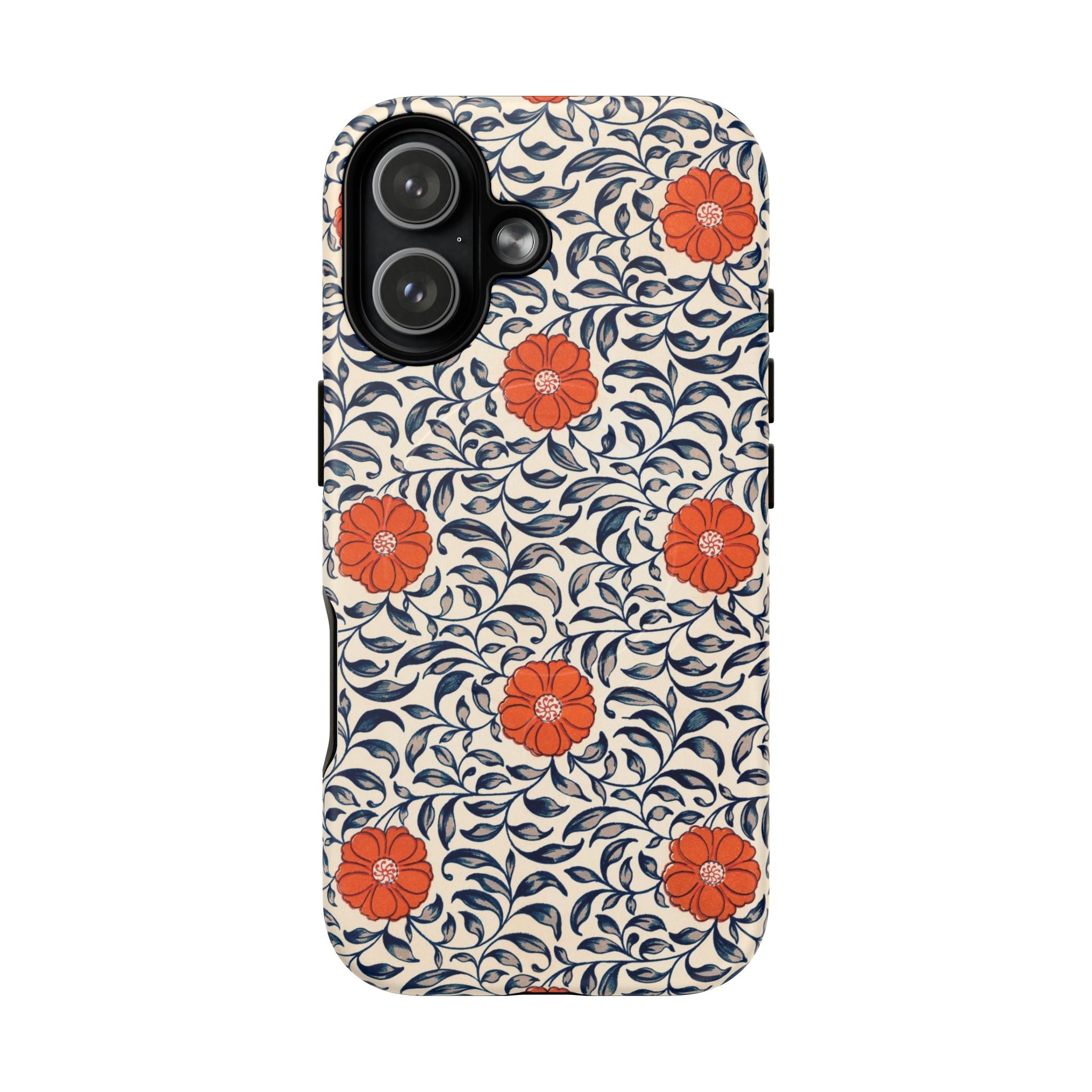 Flower Pattern- Tough iPhone MagSafe® Case