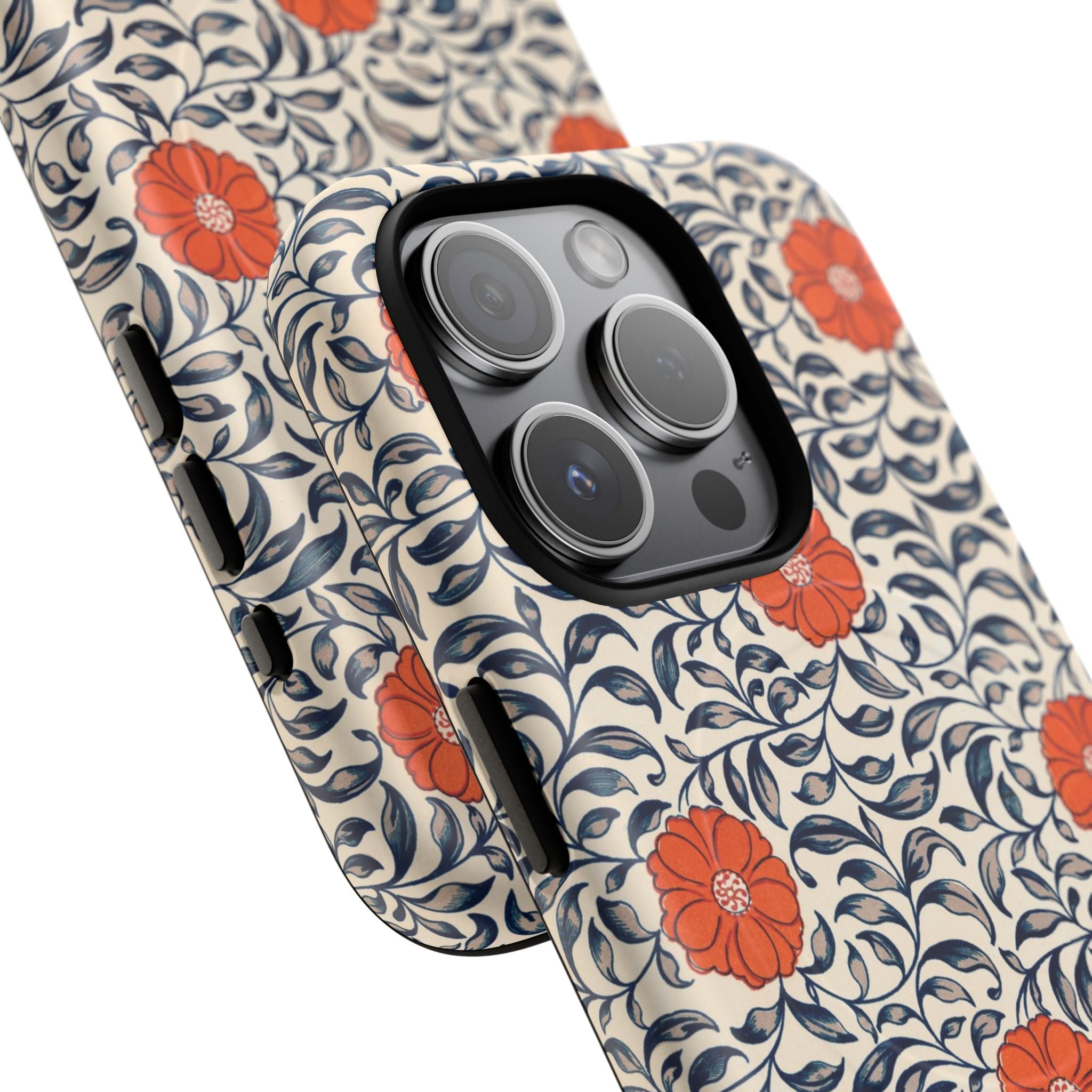 Flower Pattern- Tough iPhone MagSafe® Case