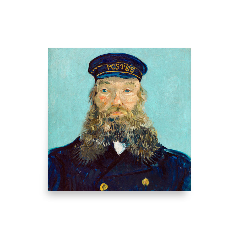 Portrait of Postman Roulin by Van Gogh- Premium Poster
