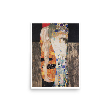 The Three Ages of a Woman by Klimt- Premium Poster