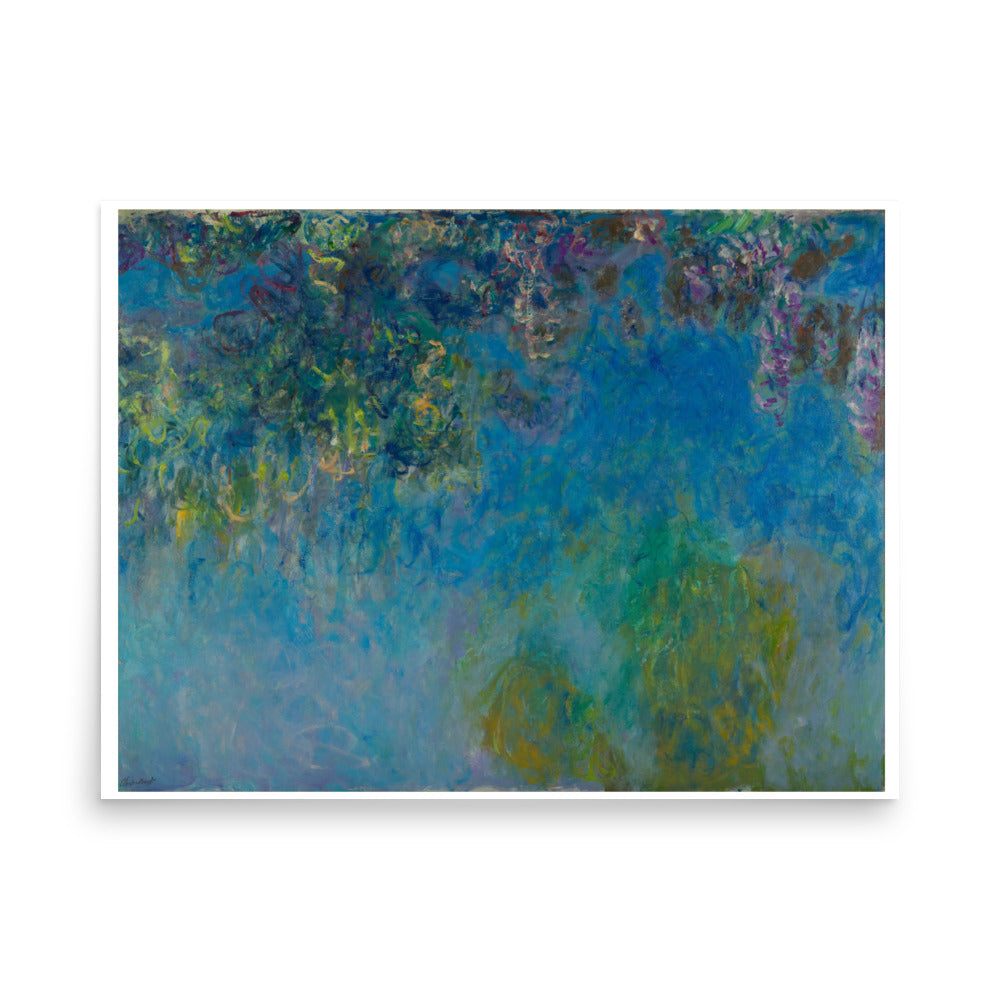Wisteria by Monet- Premium Poster