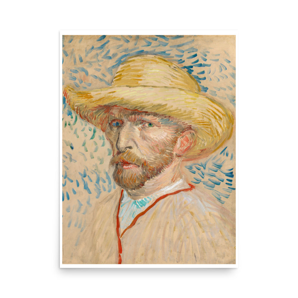 Self-portrait by Van Gogh- Premium Poster