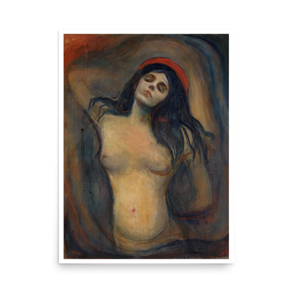 Madonna by Edvard Munch- Premium Poster