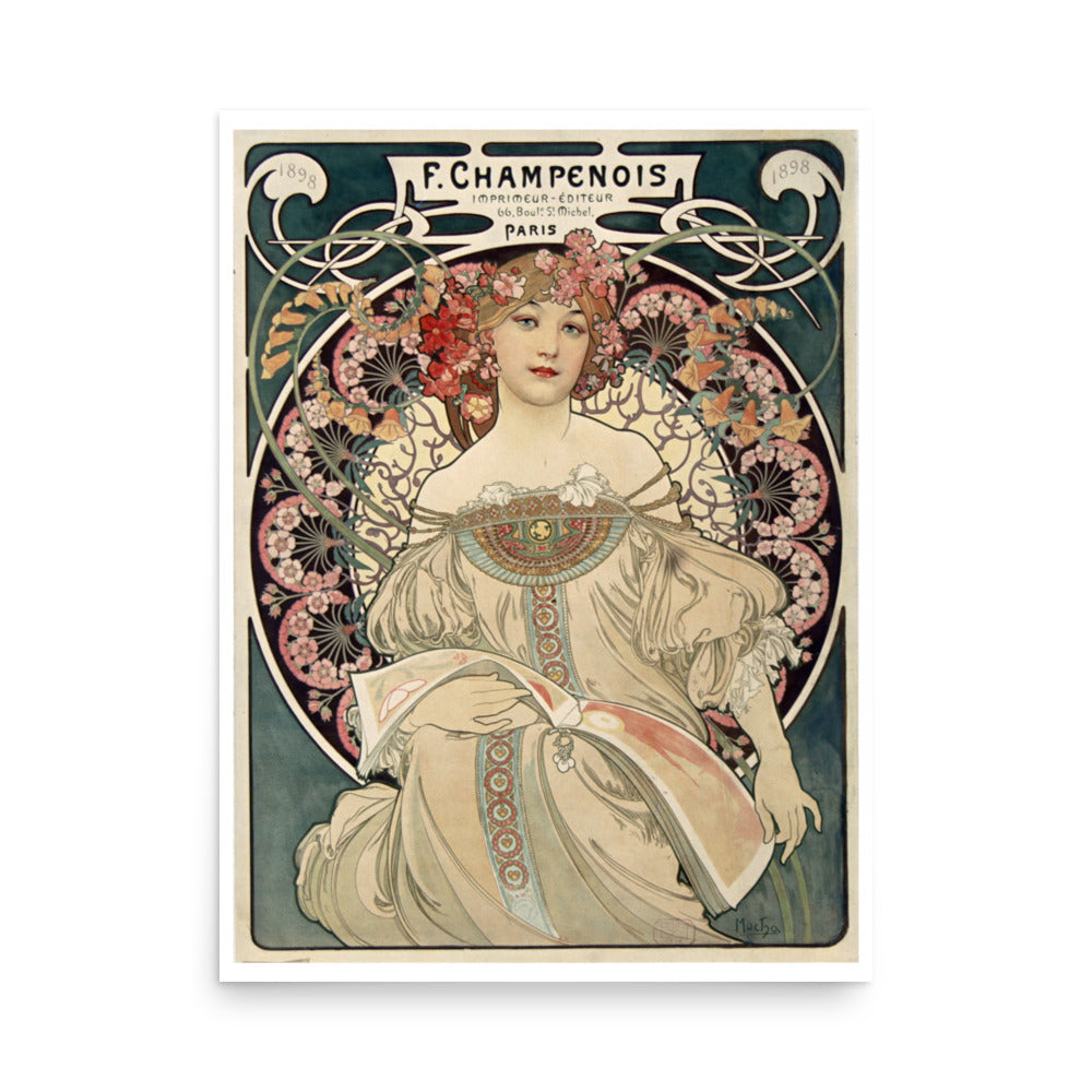 F.Champenois by Alfons Mucha- Premium Poster