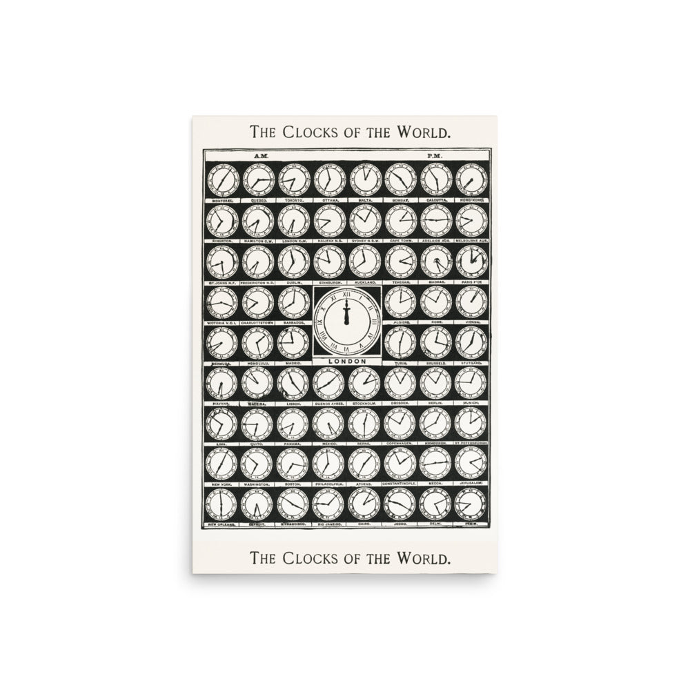 The Clocks of the World- Premium Poster