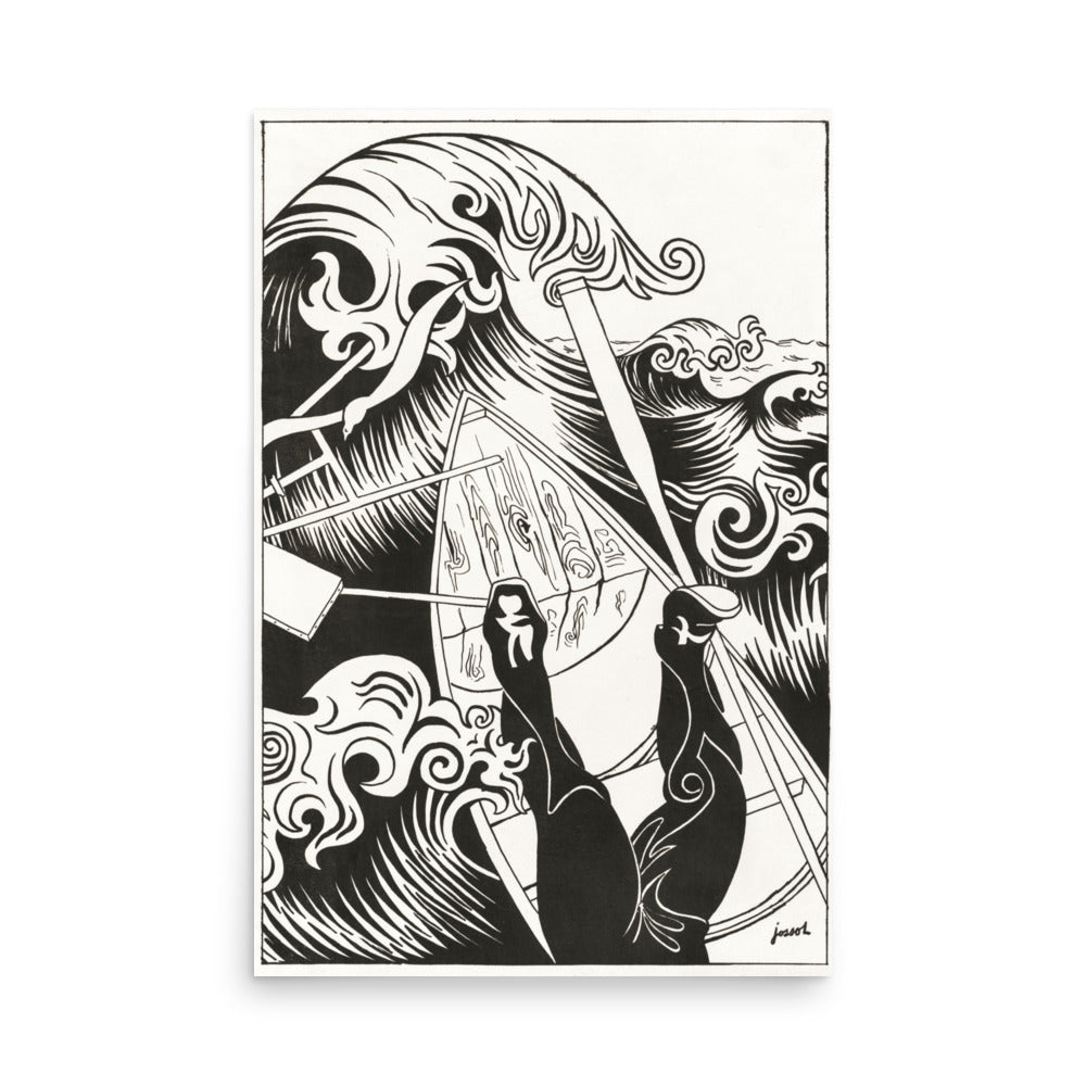 The Wave by Henri-Gustave Jossot- Premium Poster